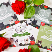 Photo of various Gift Vouchers for the London Cat Cafe